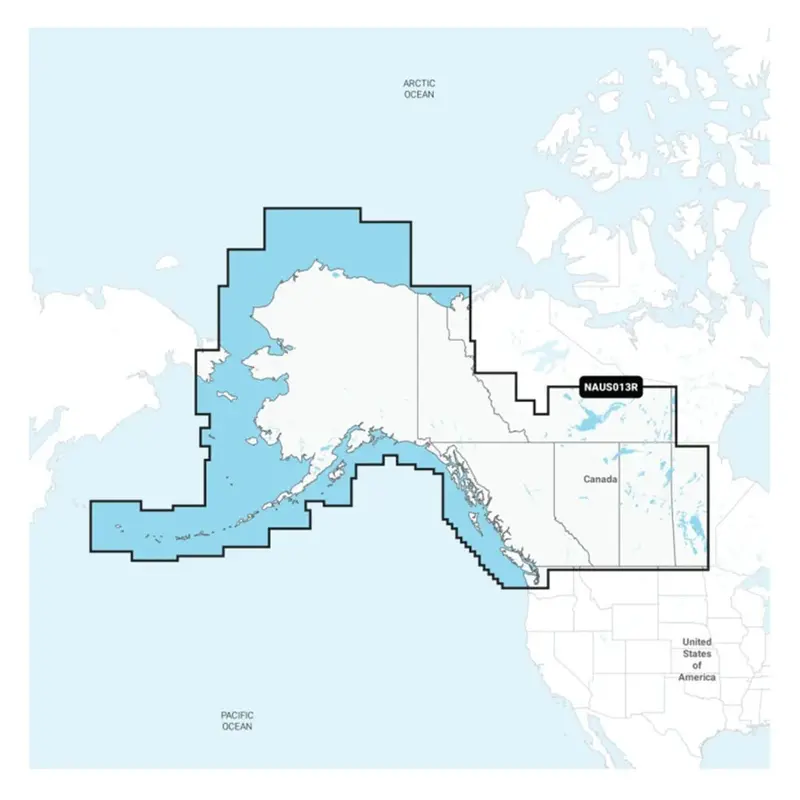 Navionics+ Chart Card – Canada West & Alaska (Naus013R) 1