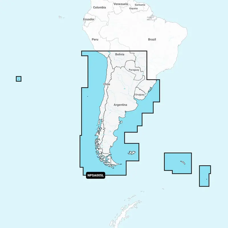 Navionics Platinum+ Chile, Argentina & Easter Island Chart – Npsa005L (010-C1365-40) 1