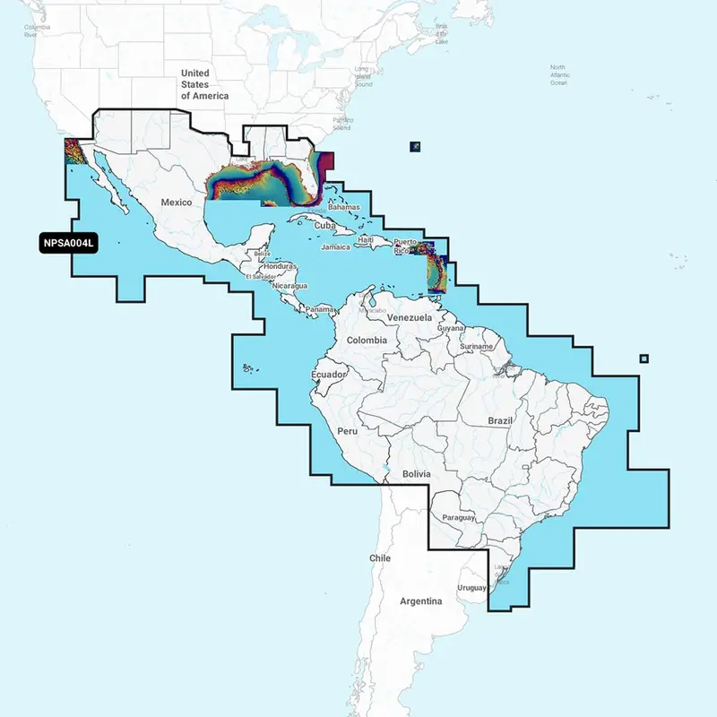 Navionics Platinum+ Mexico To Brazil Including Caribbean Chart – Npsa004L (010-C1364-40) 1