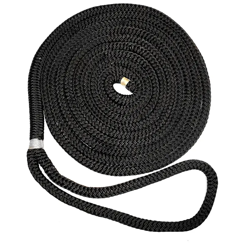 New England Ropes 5/8-Inch Double-Braid Black Dock Line – 50 Feet 1