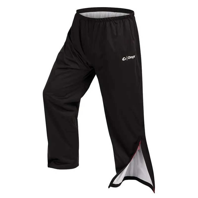 Onyx Hydromax Rain Pants In Black – X-Large Waterproof Fishing Trousers 1