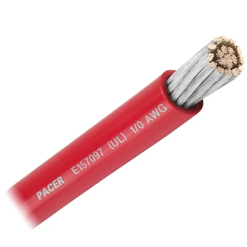 Pacer 1/0 Awg Red Battery Cable – Sold By The Foot [Wul1/0Rd-Ft] 1