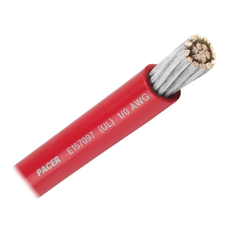 Pacer 1/0 Awg Red Marine Battery Cable – 50-Foot Spool (Wul1/0Rd-50) 1