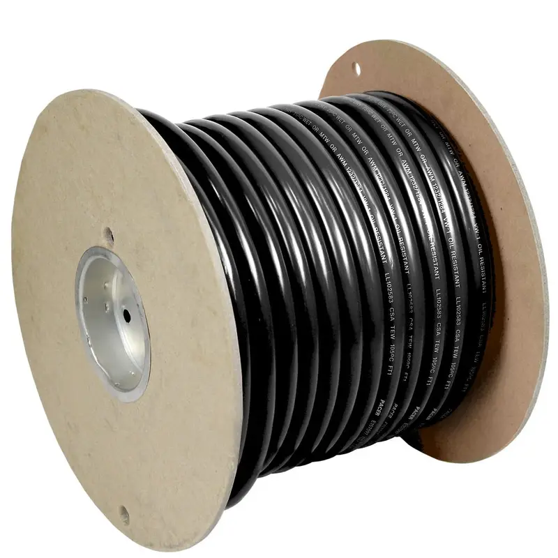 Pacer 1 Awg Black Battery Cable – 100-Foot Spool [Wul1Bk-100] 1