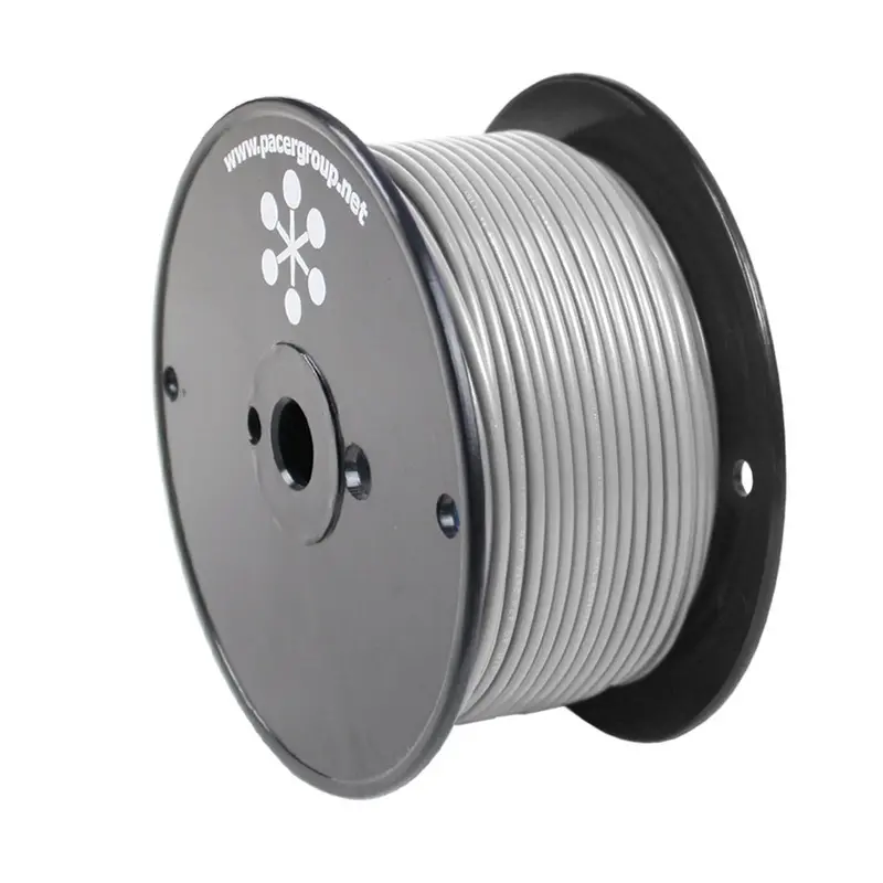 Pacer 10 Awg Grey Primary Wire – 250-Foot Spool [Wul10Gy-250] 1