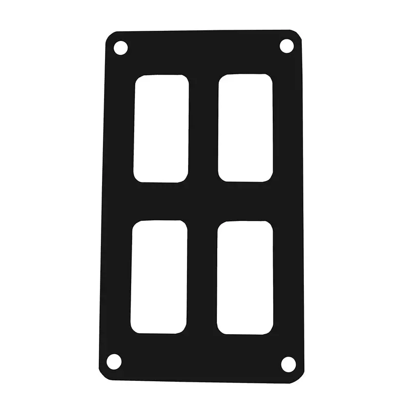 Pacer 2-Switch Black Aluminum Marine Switch Panel – Dual-Row Layout, 3" × 4.75", Rugged Design [Psc-22-Bk] 1
