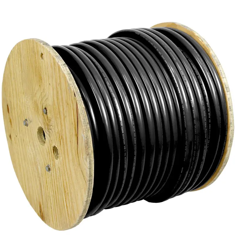 Pacer 6 Awg Black Battery Cable – 250-Foot Spool [Wul6Bk-250] 1