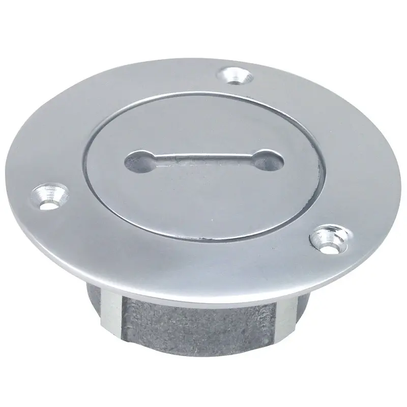 Perko 1-Inch Chrome Unmarked Pipe Deck Plate 1