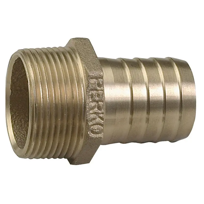 Perko 1" Straight Bronze Pipe-To-Hose Adapter – Made In Usa [0076Dp6Plb] 1