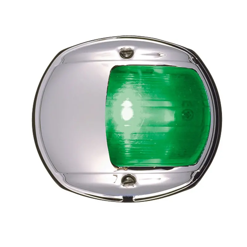 Perko 12V Green Led Side Light Featuring Chrome-Plated Housing 1