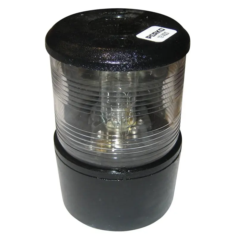 Perko 12V Masthead Navigation Light – Black Base, White Lens (Under 20M Vessels) [0200Mb0Dp1] 1
