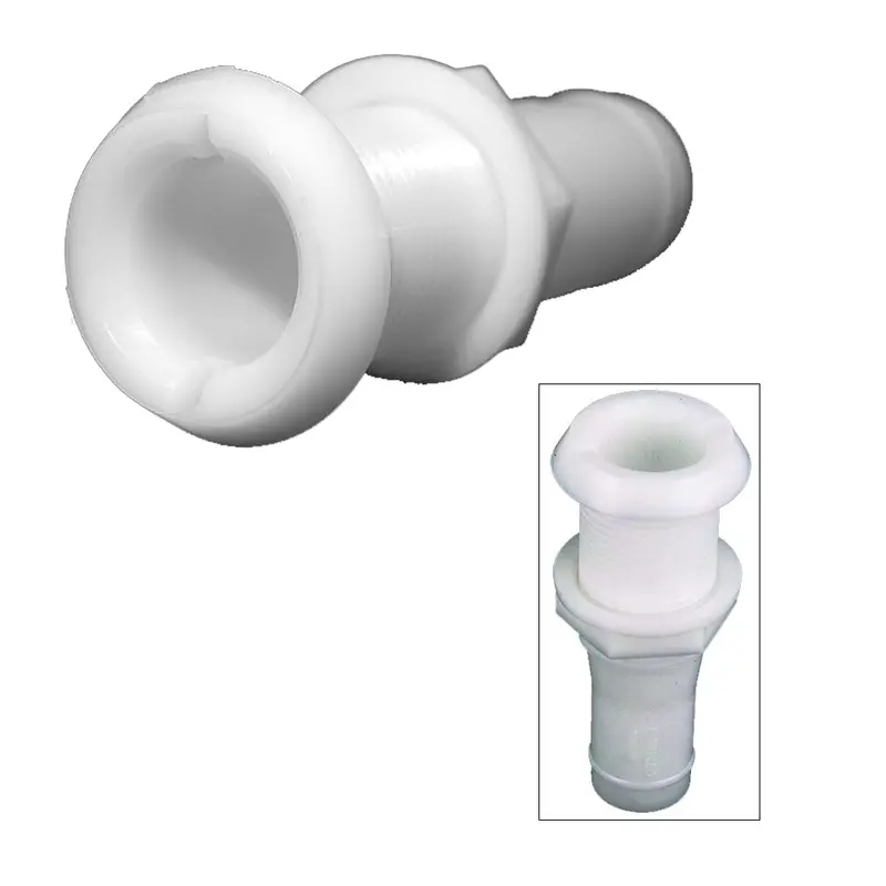 Perko 3/4" Plastic Thru-Hull Fitting With Narrow Flange And Hose Barb [0301Dp5] 1
