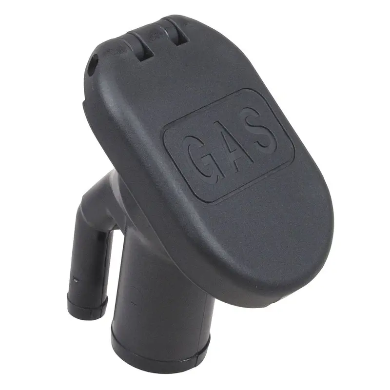 Perko 35-Degree Angled Vented Gas Fill Cap For 1-1/2" Hose – Black 1