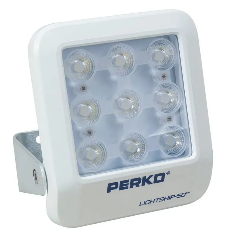 Perko Lightship 50 White Led Floodlight – 12V/24V Clean-Design Marine Floodlight 1