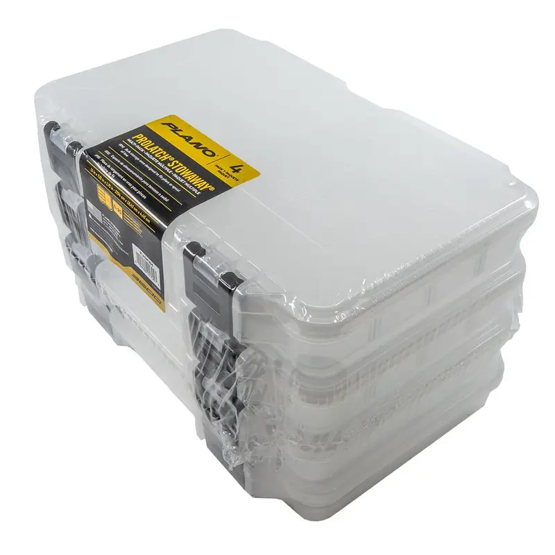 Plano 3650 Prolatch Stowaway Tackle Box – 4-Pack [Plasm364] 2