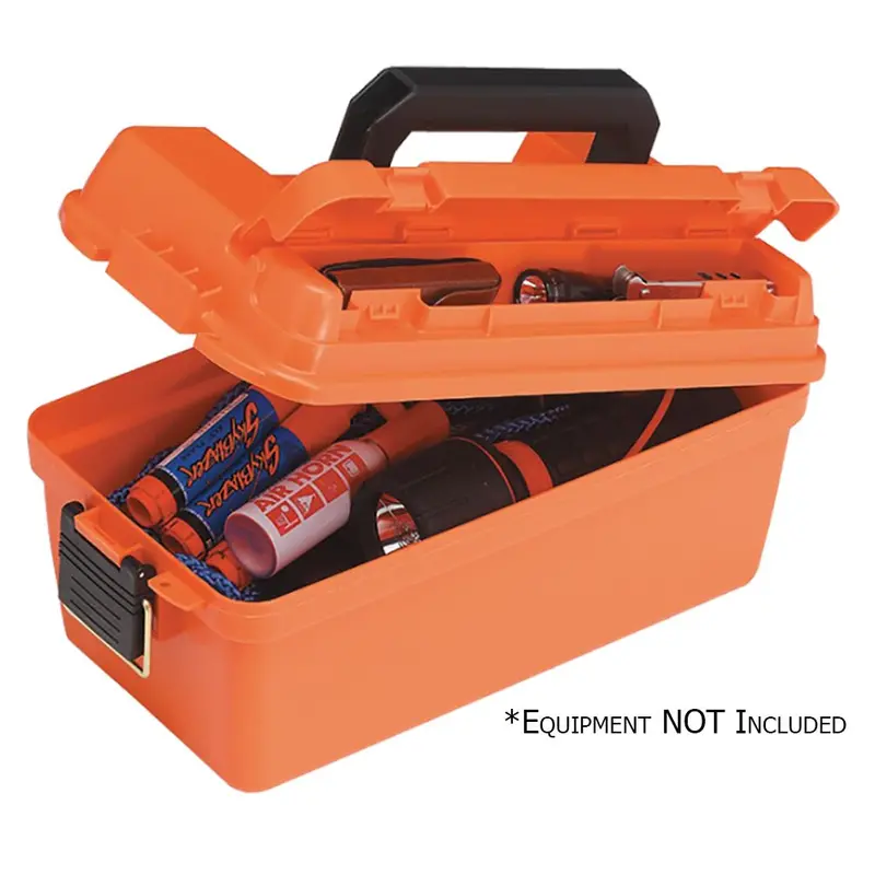 Plano Compact Shallow Emergency Dry Storage Box – Orange 1