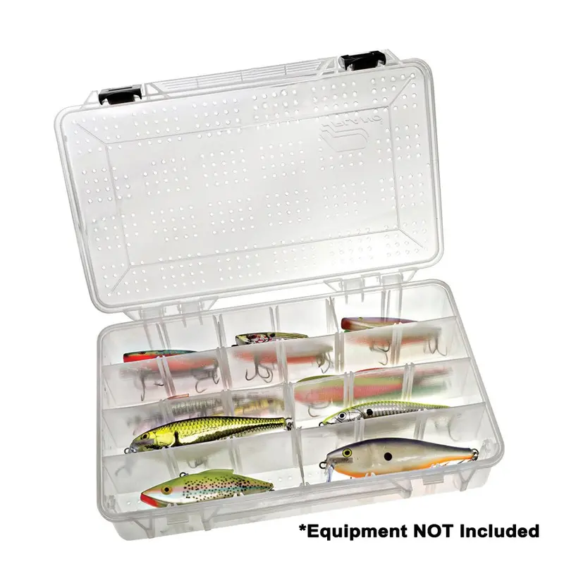 Plano Deep Hydro-Flo Stowaway 3700 Tackle Box – Clear, High-Capacity Organizer [437300] 1