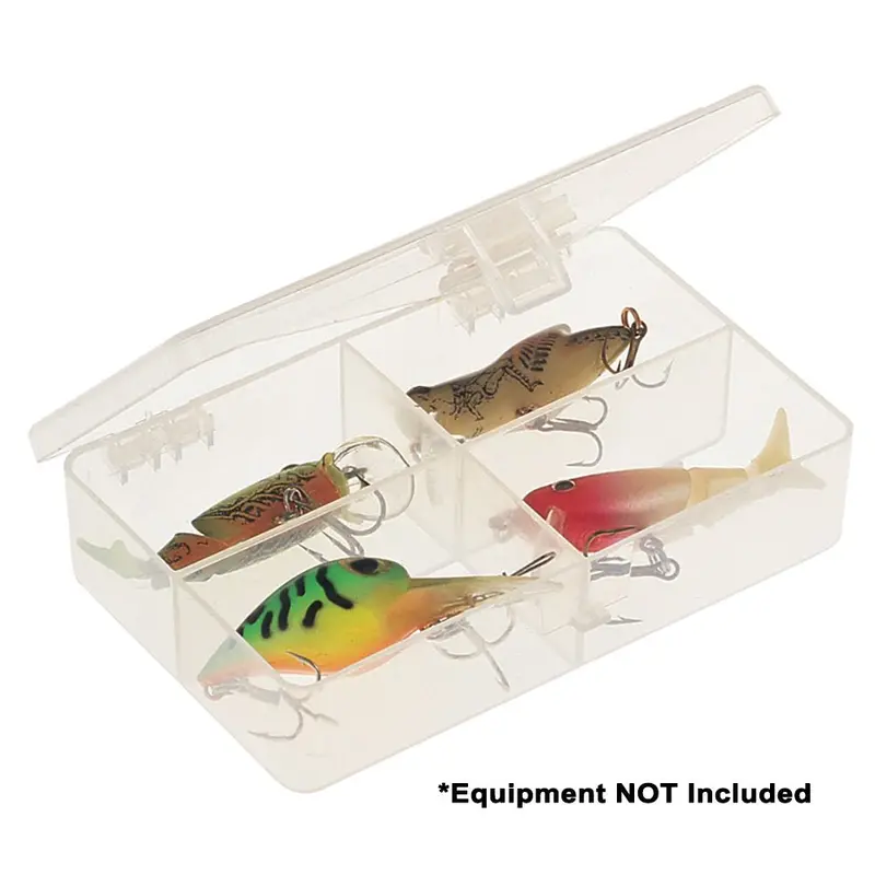 Plano Four-Compartment Tackle Organizer – Clear Lightweight Gear Keeper [344840] 1