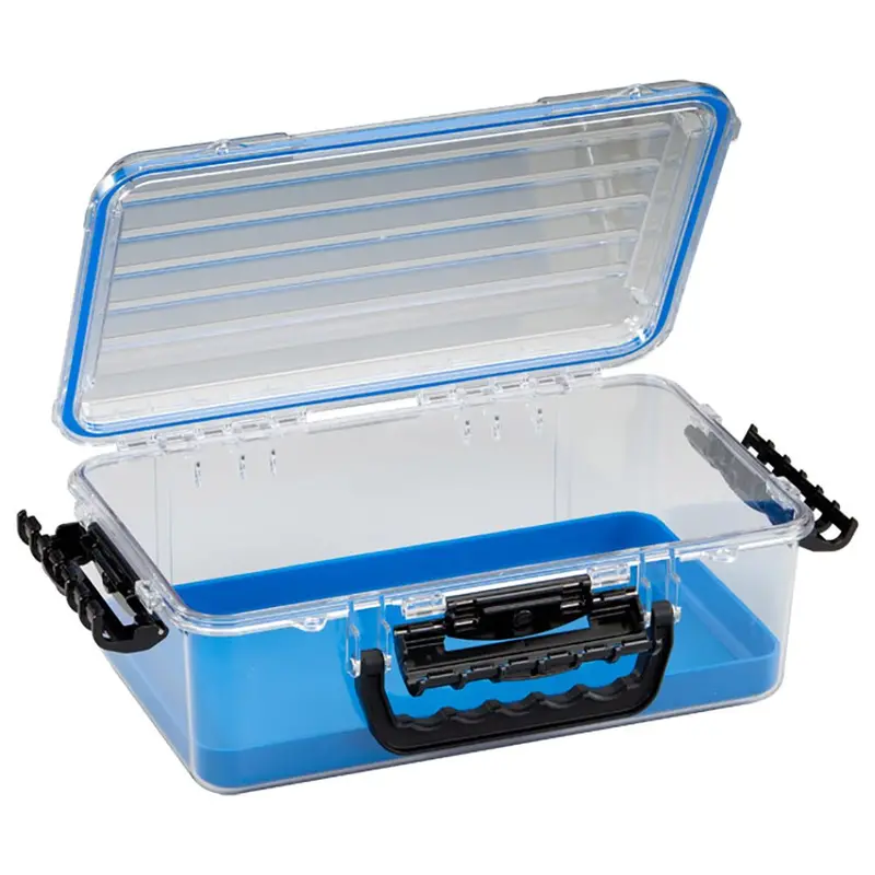 Plano Guide Series Waterproof 3700 Case – Blue & Clear Sealed Fishing Storage [147000] 1