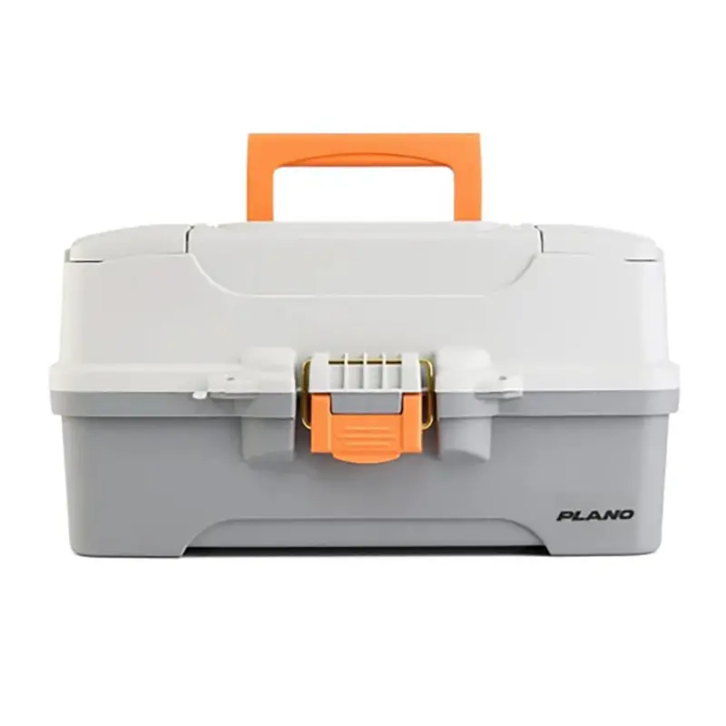 Plano Three-Tier Tackle Box – Dual-Tone Grey (Light/Dark) Finish 1