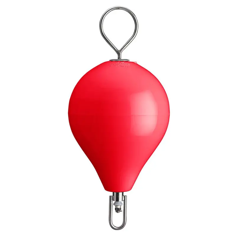 Polyform Cm-2 Red Mooring Buoy – 13.5" Diameter With Stainless Steel Core, Model Cm-2-Ss Red/Ss 1
