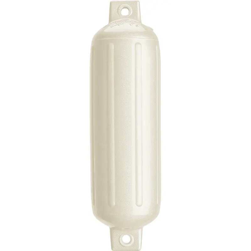 Polyform G-4 Twin-Eye Fender – 6.5" X 22", Metallic White Finish – Model G-4 Metallic White 1