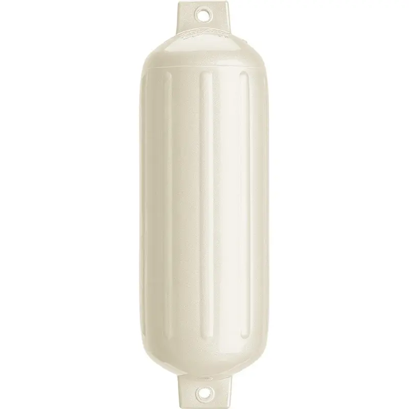 Polyform G-5 Twin-Eye Fender – 8.8" X 26.8", Metallic White Finish – Model G-5 Metallic White 1