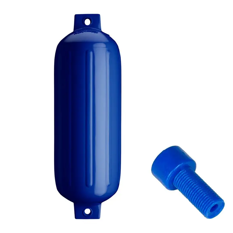 Polyform G-5 Twin Eye Marine Fender With Air Adapter – Cobalt Blue, 8.8" X 26.8" 1