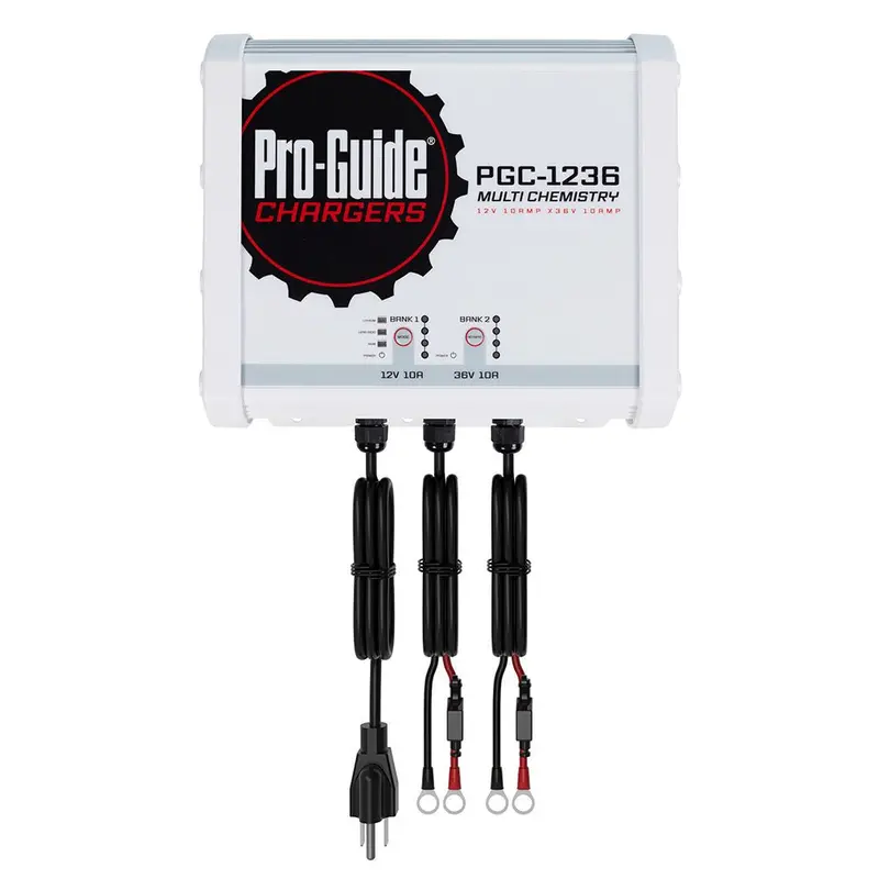 Pro-Guide Dual-Bank Onboard Battery Charger – 12V + 36V, 20-Amp Total [Pgc-1236] 1