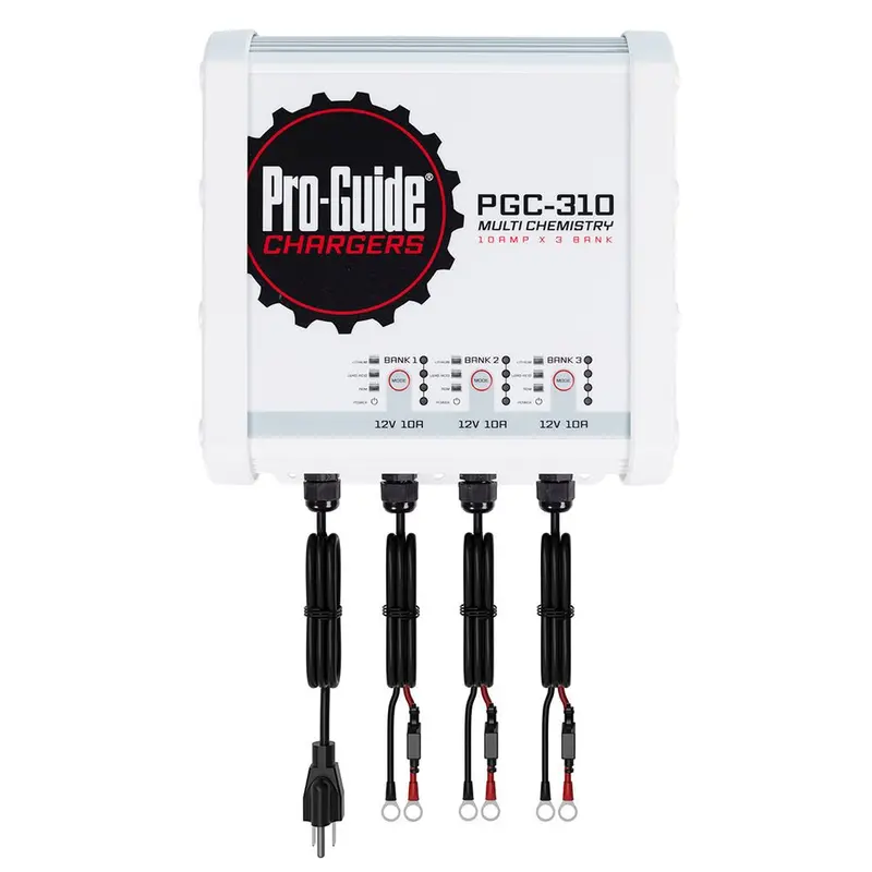 Pro-Guide Three-Bank 12V Onboard Battery Charger – 30-Amp Total Output [Pgc-310] 1