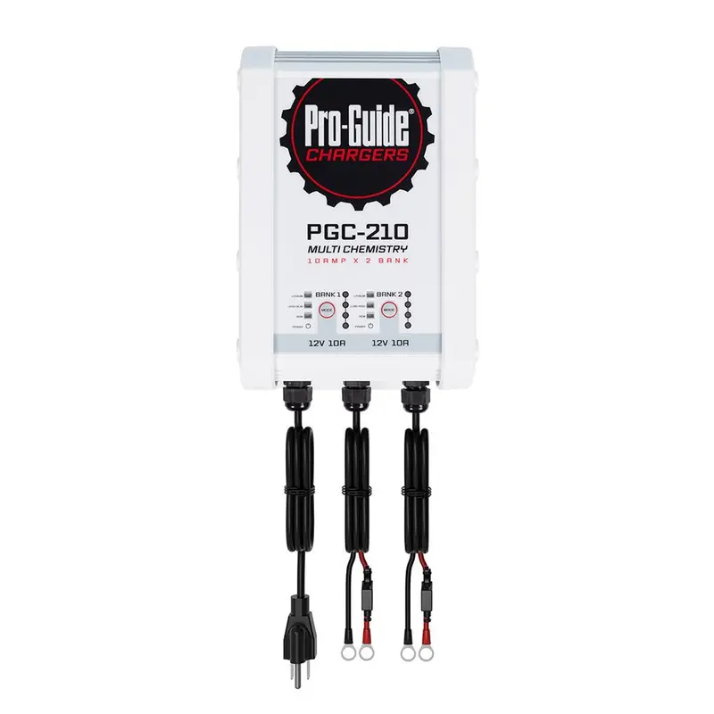Pro-Guide Two-Bank 12V Onboard Battery Charger – 10-Amp Total Output [Pgc-210] 1