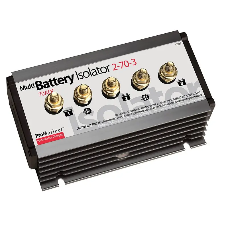 Promariner 70A Dual-Alternator Battery Isolator – Three-Battery Support (Model 12073) 1
