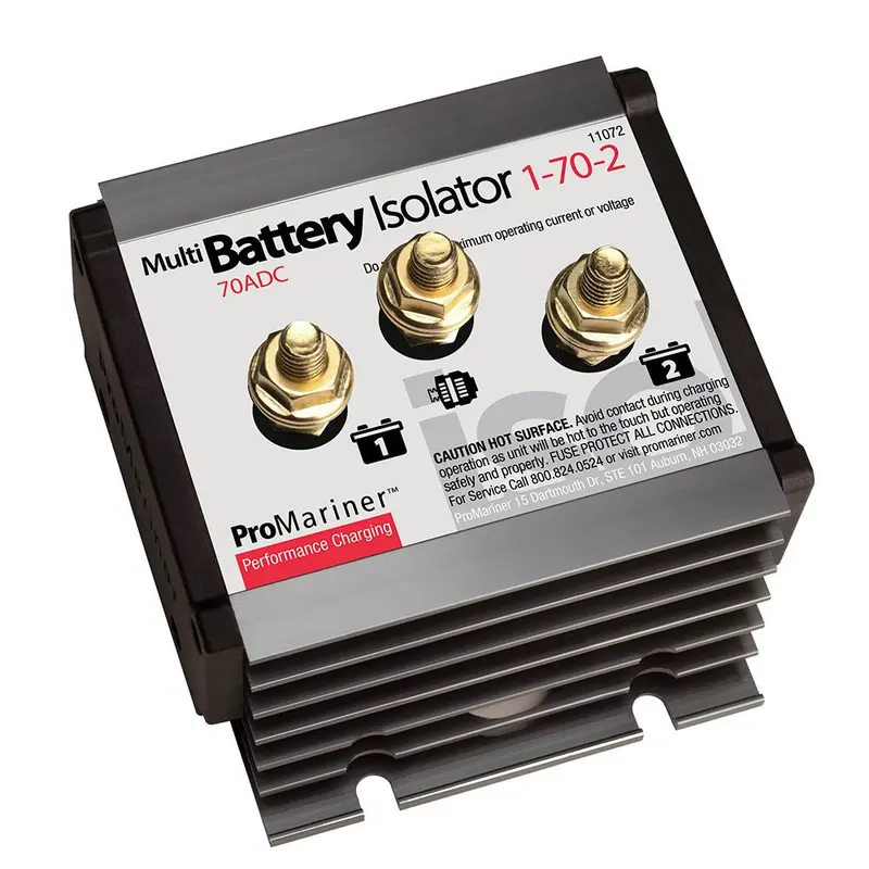 Promariner 70A Single-Alternator Battery Isolator – Two-Battery System (Model 11072) 1