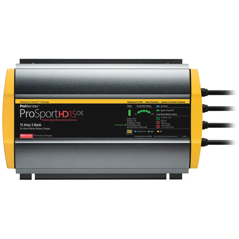 Promariner Prosporthd 15 Gen 4 – 15-Amp 3-Bank Marine Battery Charger 1