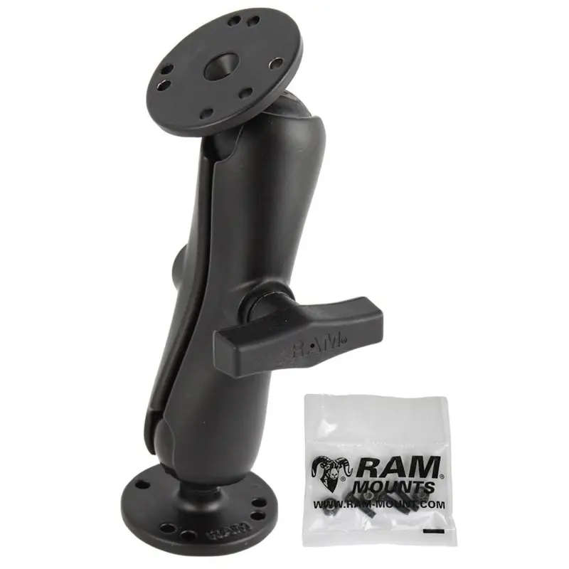 Ram 1.5" Ball Dual-Socket Mount Kit With Hardware For Garmin Striker Series [Ram-101-G4] 1