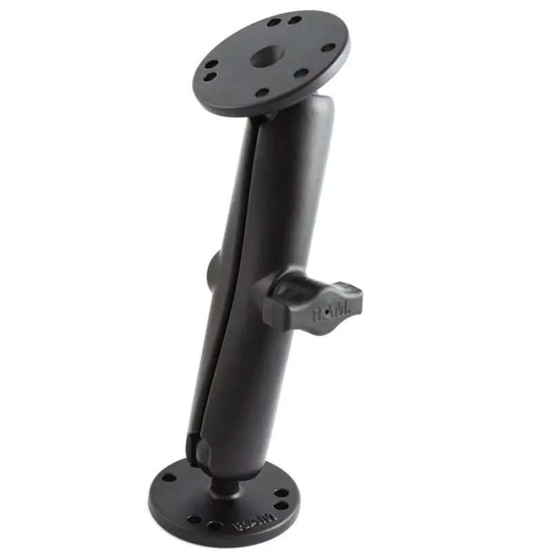 Ram 1" Ball Mount With Extended Double Socket Arm And Dual Round Bases (Amps) – Model Ram-B-101U-C 1