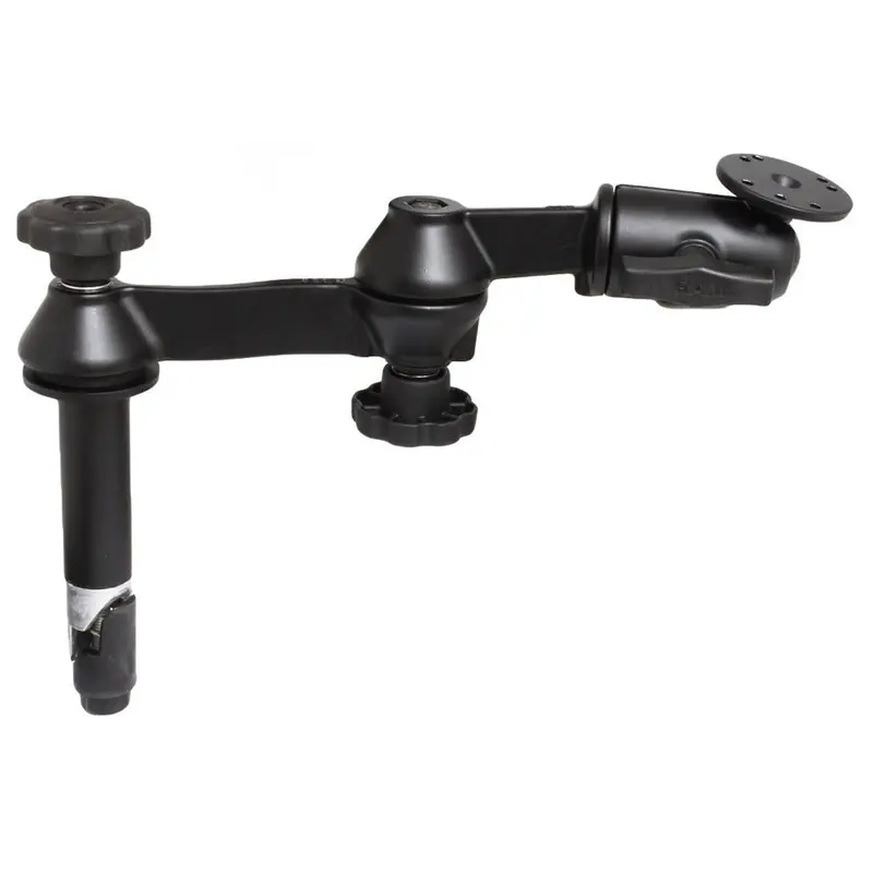 Ram 4-Inch Male Tele-Pole Double-Swing Arm Without Female Extension 1