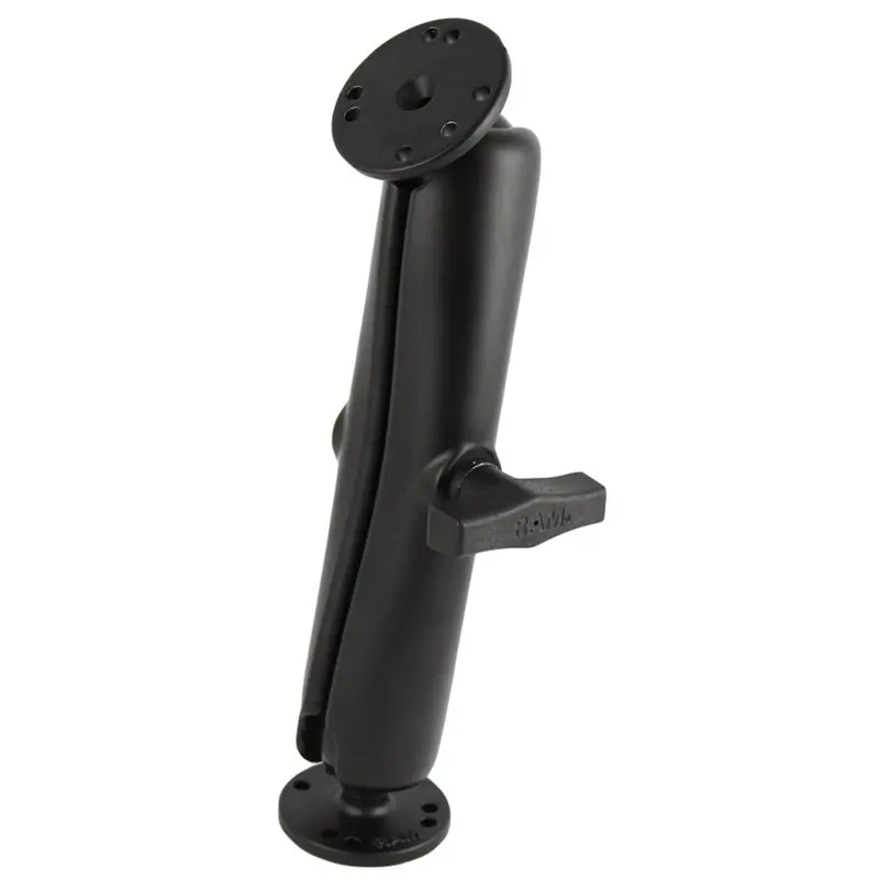Ram Ball Mount With Long Double Socket Arm And Amps-Compatible Round Bases 1