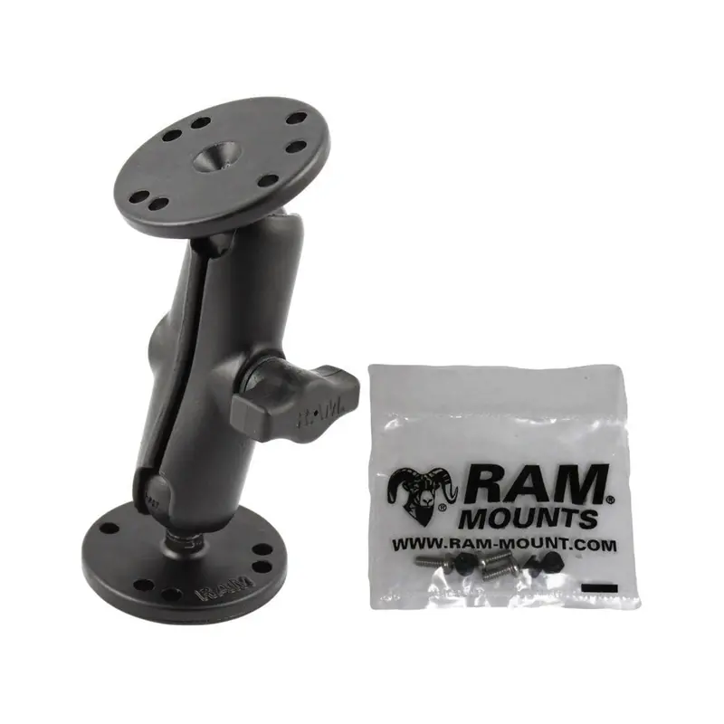 Ram Double-Socket Arm Mount For Garmin Marine Fixed Gps (1" Base) 1