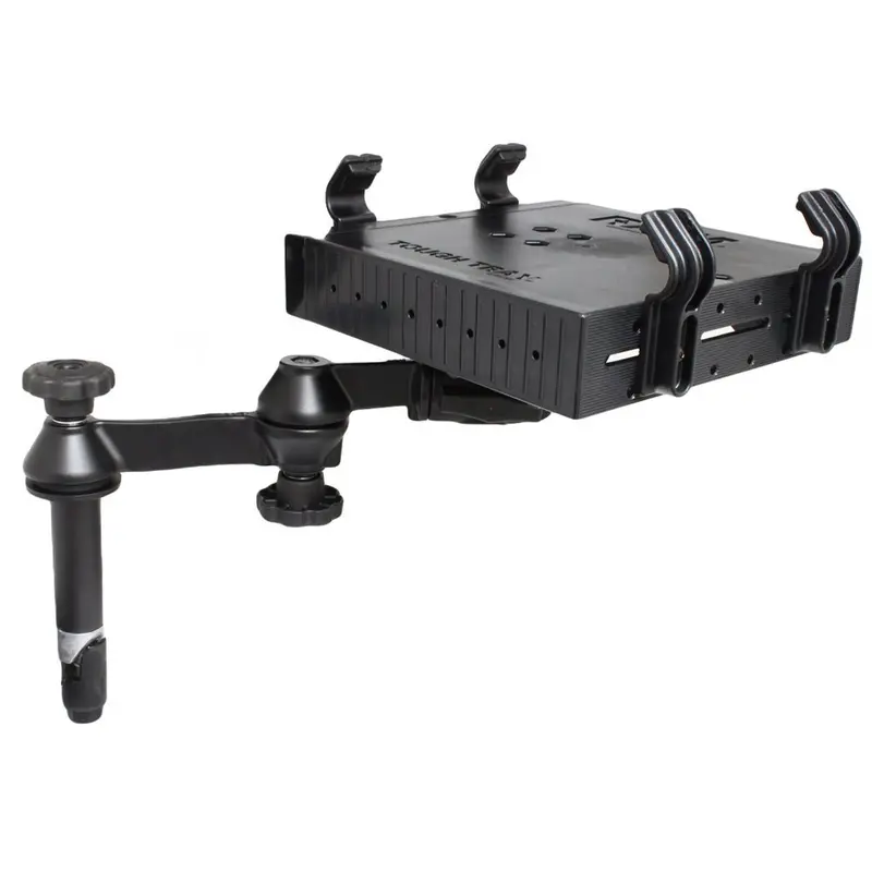 Ram Double-Swing Laptop Arm With 4-Inch Male Tele-Pole And Integrated Tray 1