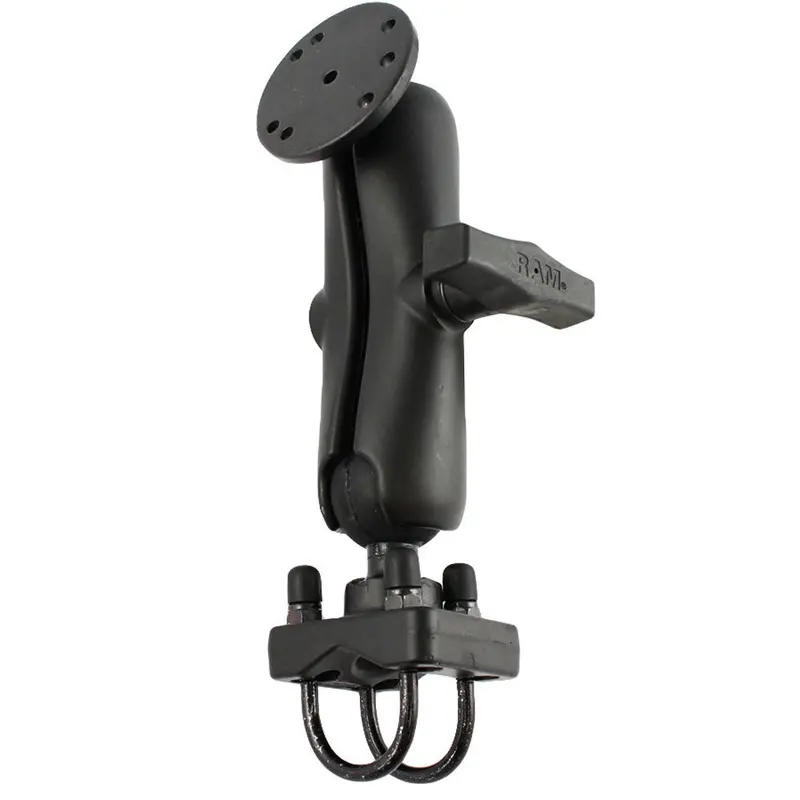 Ram Double U-Bolt Rail Mount With Round Base For Secure Vehicle Installation [Ram-101U-235] 1