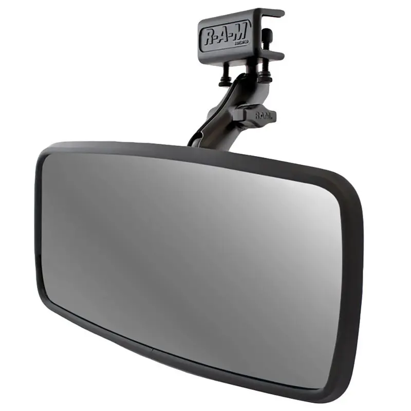 Ram Glare Shield Mirror Clamp Mount For Rearview Mirror Installation 1