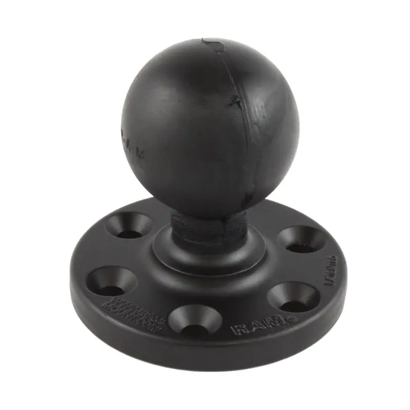 Ram Large Round Base Plate With 6-Hole Pattern And Ball Mount [Ram-D-202U-Sym1] 1
