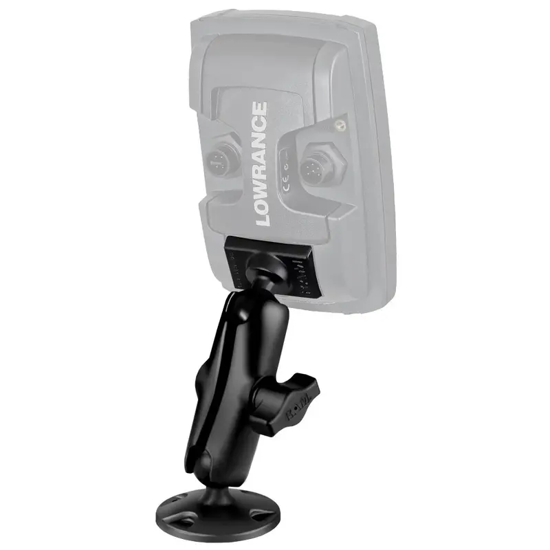Ram Light-Duty 1-Inch Ball Mount For Lowrance Elite-4 And Mark-4 Fishfinders 1