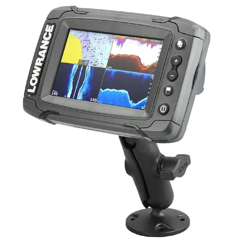 Ram Light-Duty 1-Inch Ball Mount For Lowrance Elite-4 And Mark-4 Fishfinders 2