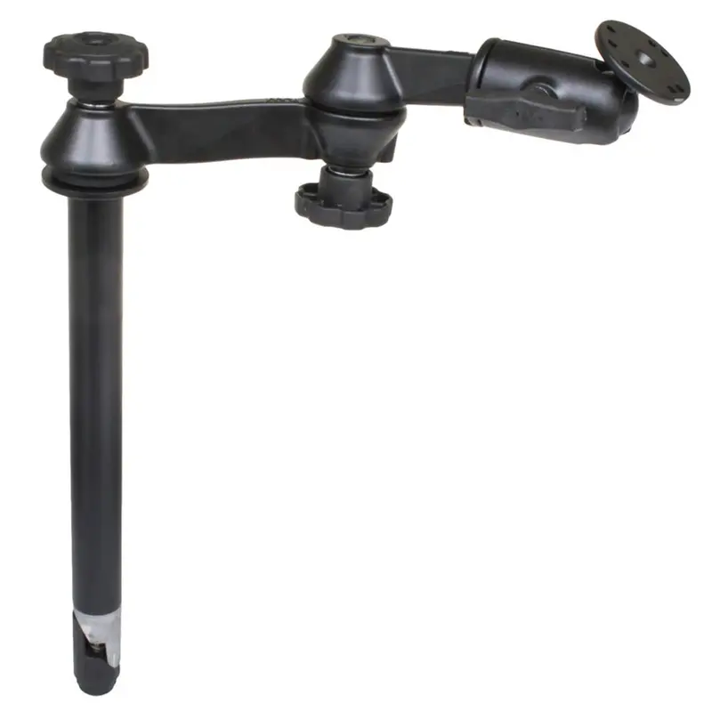 Ram Mount 12-Inch Upper Pole With Dual Swing Arms And Round Base Plate [Ram-Vp-Sw1-12] 1