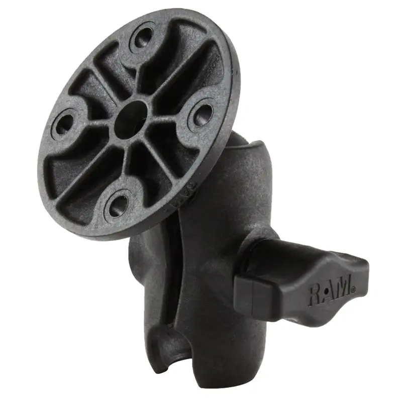 Ram Mount Composite 1" Ball Double Socket Arm With 2.5" Round Base And Amps Hole Pattern – Model Rap-B-103U-A 1