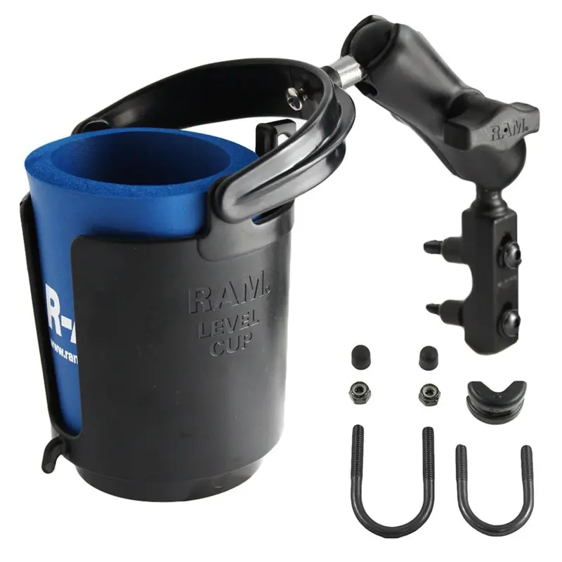 Ram Mount Drink Cup Holder Designed For Honda Goldwing Motorcycles (Ram-B-132-309U) 1