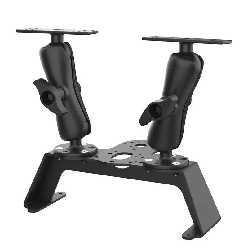 Ram Mount Fishfinder Deck Kit – Dual Marine Electronics Mounting System (Ram-Ff1-D-115-2) 1