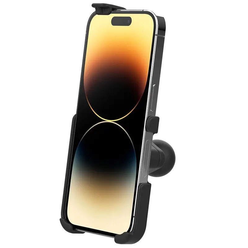 Ram Mount Form-Fit Smartphone Holder For Iphone 13, 13 Pro, 14, And 14 Pro With Ball Base [Ram-Hol-Ap38Bu] 1